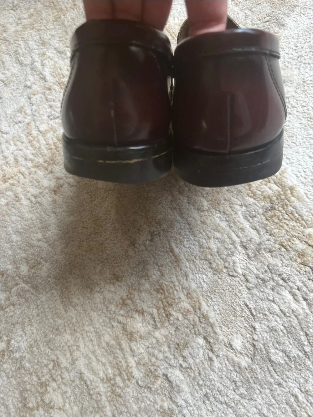 G. H. Bass Penny Loafers Oxblood Burgundy Leather Classics Size 8.5